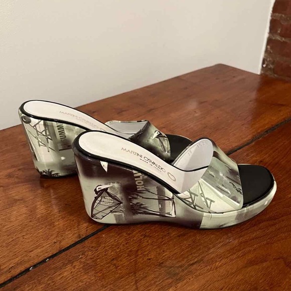(38) FUN Martini Osvaldo printed wedges - Picture 2 of 5